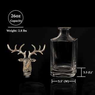 Gold Stag Whiskey Decanter – 26 oz