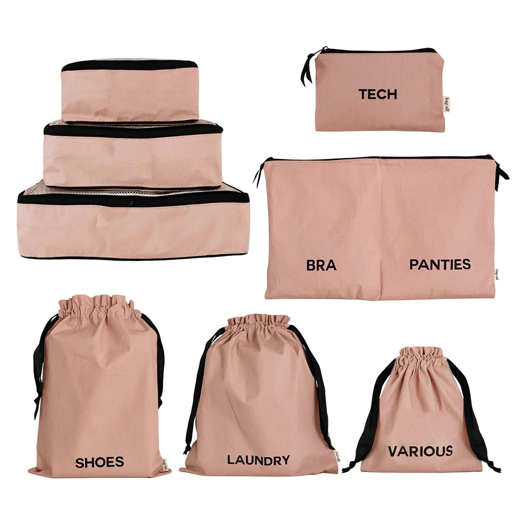 BA Travel Set, 8-pack – Pink/Blush