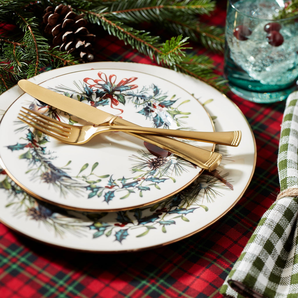 Lenox Portola Gold Satin 20-Piece Flatware Set, 18/10 stainless steel (view 18)
