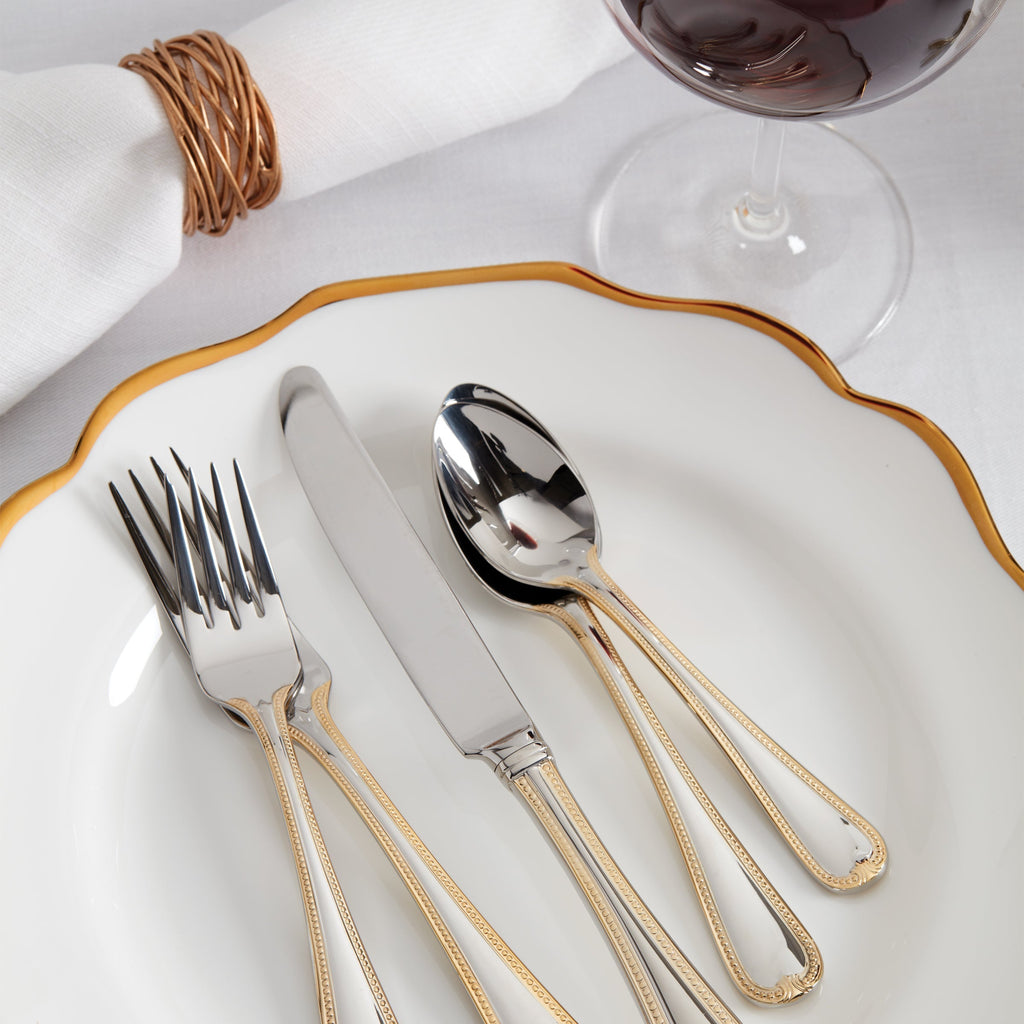 Lenox Vintage Jewel Gold 5-Piece Place Setting, 18/10 stainless steel (view 3)