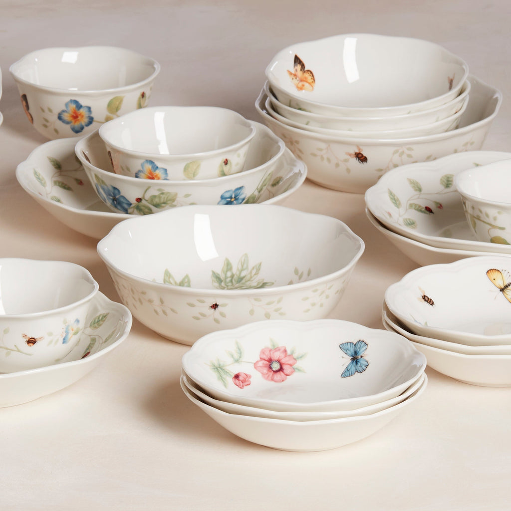 Lenox Butterfly Meadow Dessert Bowl, porcelain (view 5)