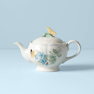 Lenox Butterfly Meadow Teapot, porcelain