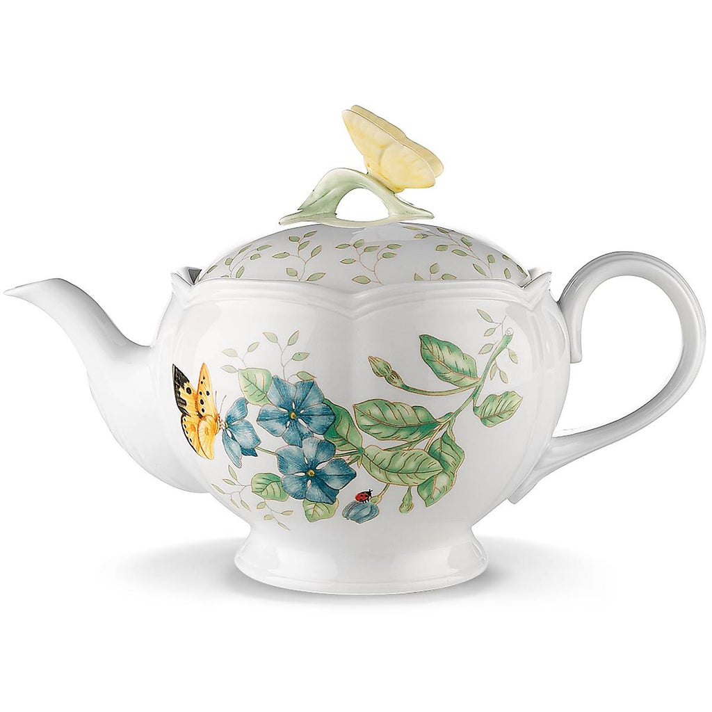 Lenox Butterfly Meadow Teapot, porcelain (view 3)