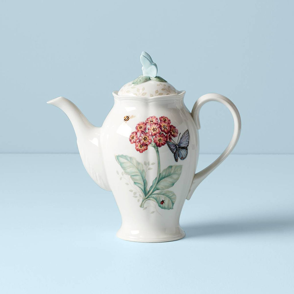 Lenox Butterfly Meadow Coffeepot, porcelain