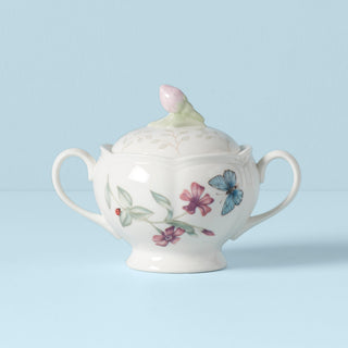 Lenox Butterfly Meadow Sugar Bowl, porcelain (view 2)