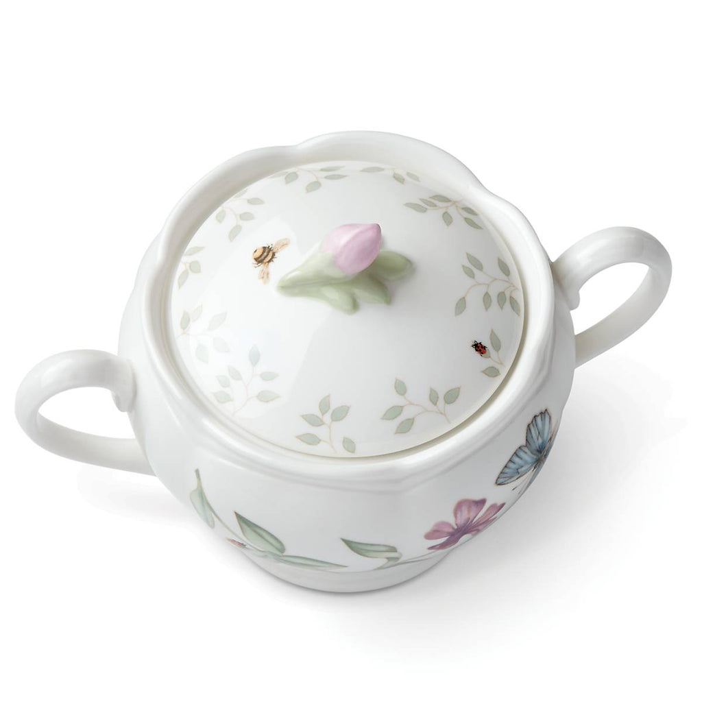Lenox Butterfly Meadow Sugar Bowl, porcelain (view 3)