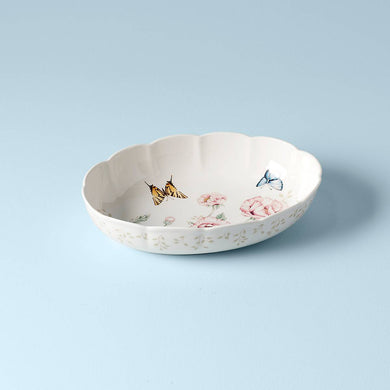 Lenox Butterfly Meadow Scalloped Oval Baker, porcelain (view 2)