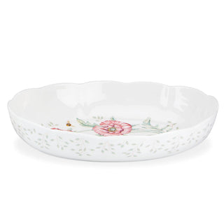 Lenox Butterfly Meadow Scalloped Oval Baker, porcelain (view 6)