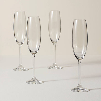 Lenox Tuscany Classics Flute Glasses, Set of 4, glass