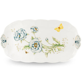Lenox Butterfly Meadow Oblong Sandwich Tray, porcelain (view 2)