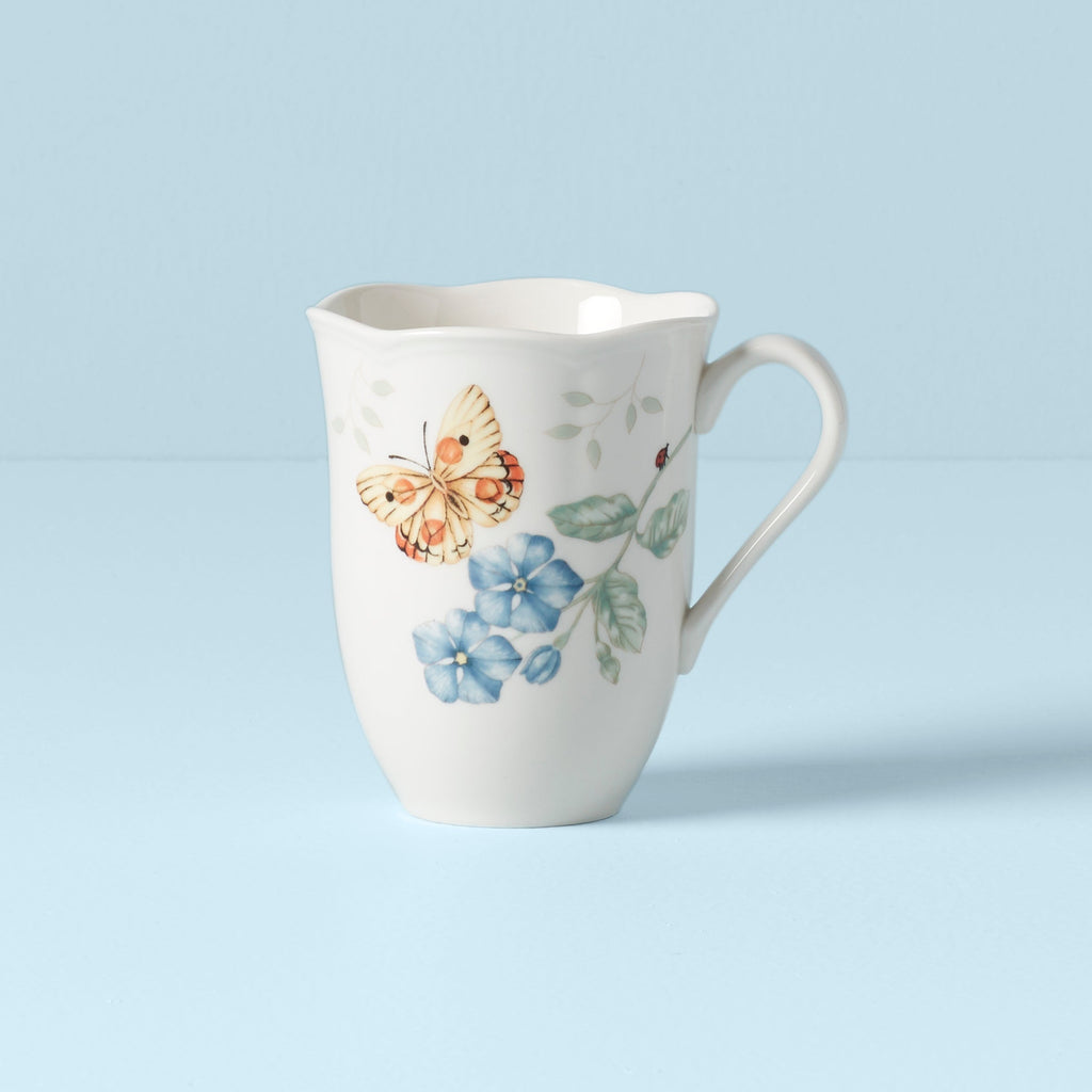 Lenox Butterfly Meadow Orange Sulphur Mug, porcelain