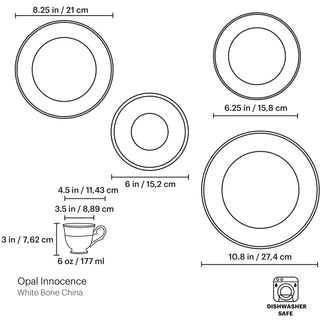 Lenox Opal Innocence 5-Piece Place Setting, bone china (view 13)
