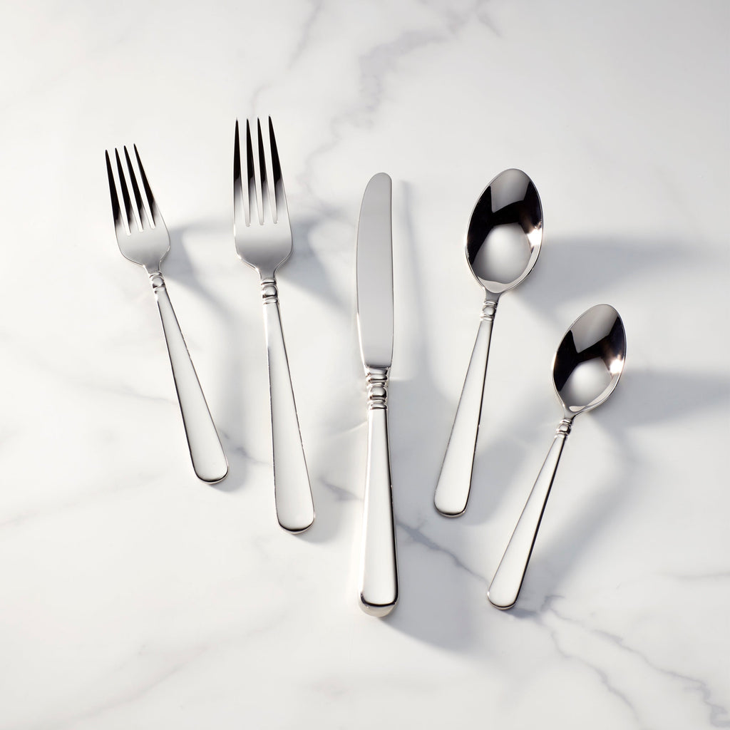 Lenox Pearl Platinum 20-Piece Flatware Set, 18/10 stainless steel