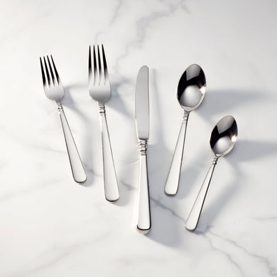 Lenox Pearl Platinum 20-Piece Flatware Set, 18/10 stainless steel