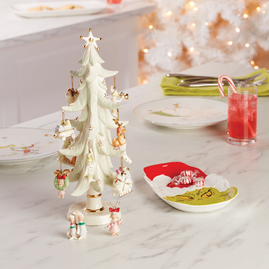 Lenox How The Grinch Stole Christmas 12-Piece Ornament & Tree Set, porcelain (view 5)