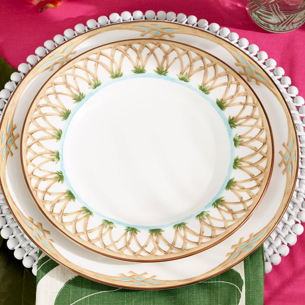 Lenox British Colonial Bamboo Dinner Plate, porcelain (view 2)