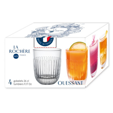 Ouessant Clear Tumbler Set (Set of 4)