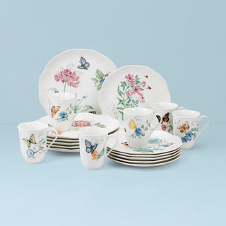 Lenox Butterfly Meadow 18-Piece Dinnerware Set, porcelain