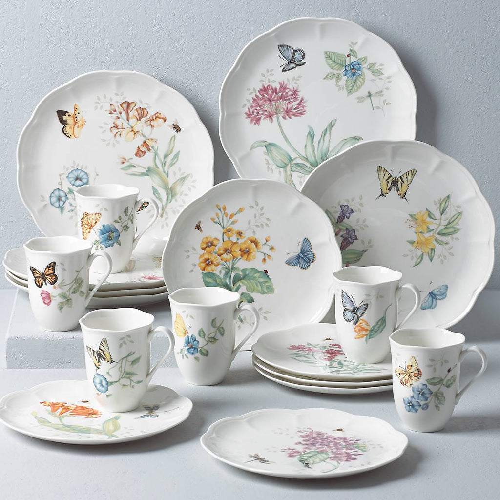 Lenox Butterfly Meadow 18-Piece Dinnerware Set, porcelain (view 8)