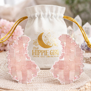 Rose Quartz Under Eye Mask – Cooling Crystal Eye Mask Set