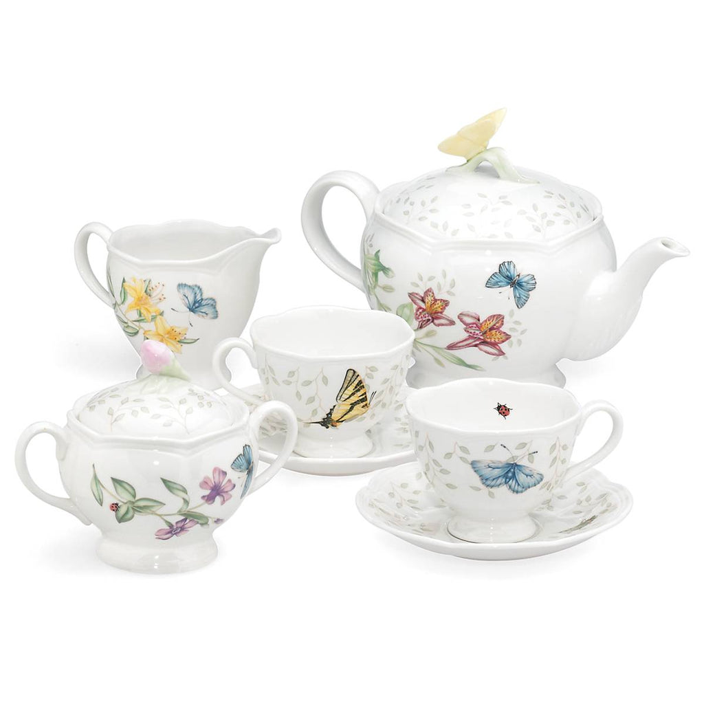 Lenox Butterfly Meadow 9-Piece Tea Set, porcelain (view 6)