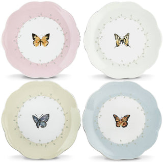 Lenox Butterfly Meadow 4-Piece Dessert Set, porcelain (view 2)