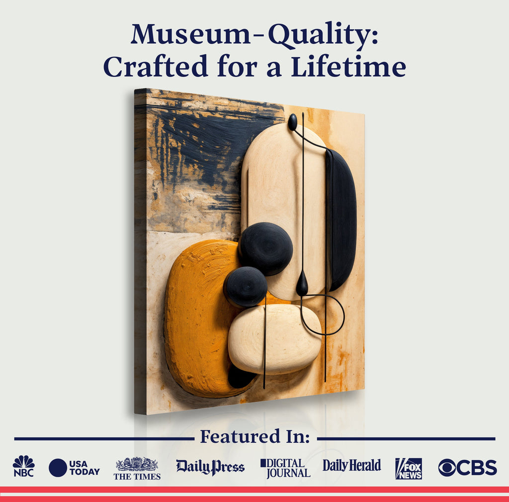 Orange Abstract Harmony Wall Art