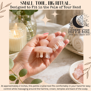 Rose Quartz Scalp Ritual™ – Pressure Point Crystal Scalp Massager
