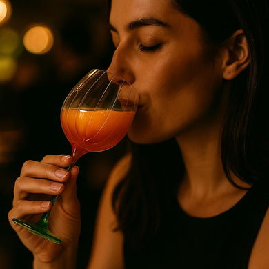 Khen Pumpkin Wine Glasses Set of 2 – Fall Inspired Borosilicate Drinkware in Orange & Green