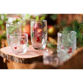 Jingle Bubble-Glass Double Old Fashioned/Highball, Set of 4