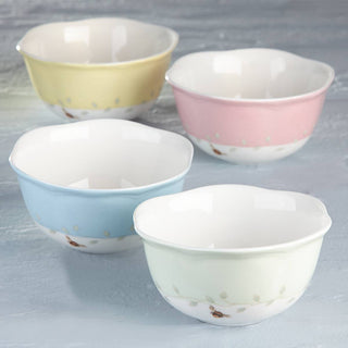 Lenox Butterfly Meadow Colors 4-Piece Dessert Bowl Set, porcelain (view 9)