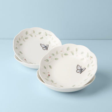 Lenox Butterfly Meadow Pasta Bowls, Set of 4, porcelain
