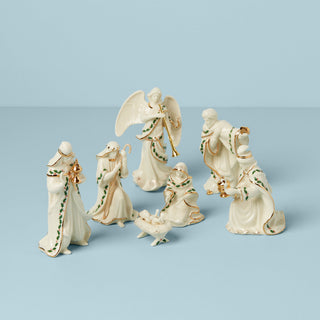 Lenox Holiday 7-Piece Mini Nativity Set, porcelain