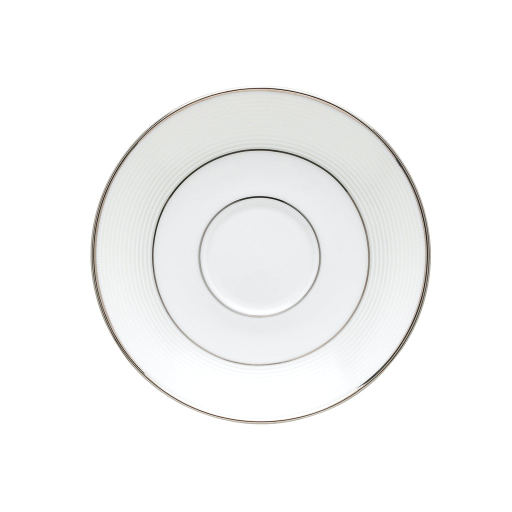 Lenox Opal Innocence Stripe Saucer, bone china