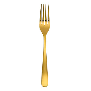 Cambridge Cranston Gold Mirror Dinner Fork, 18/0 stainless steel