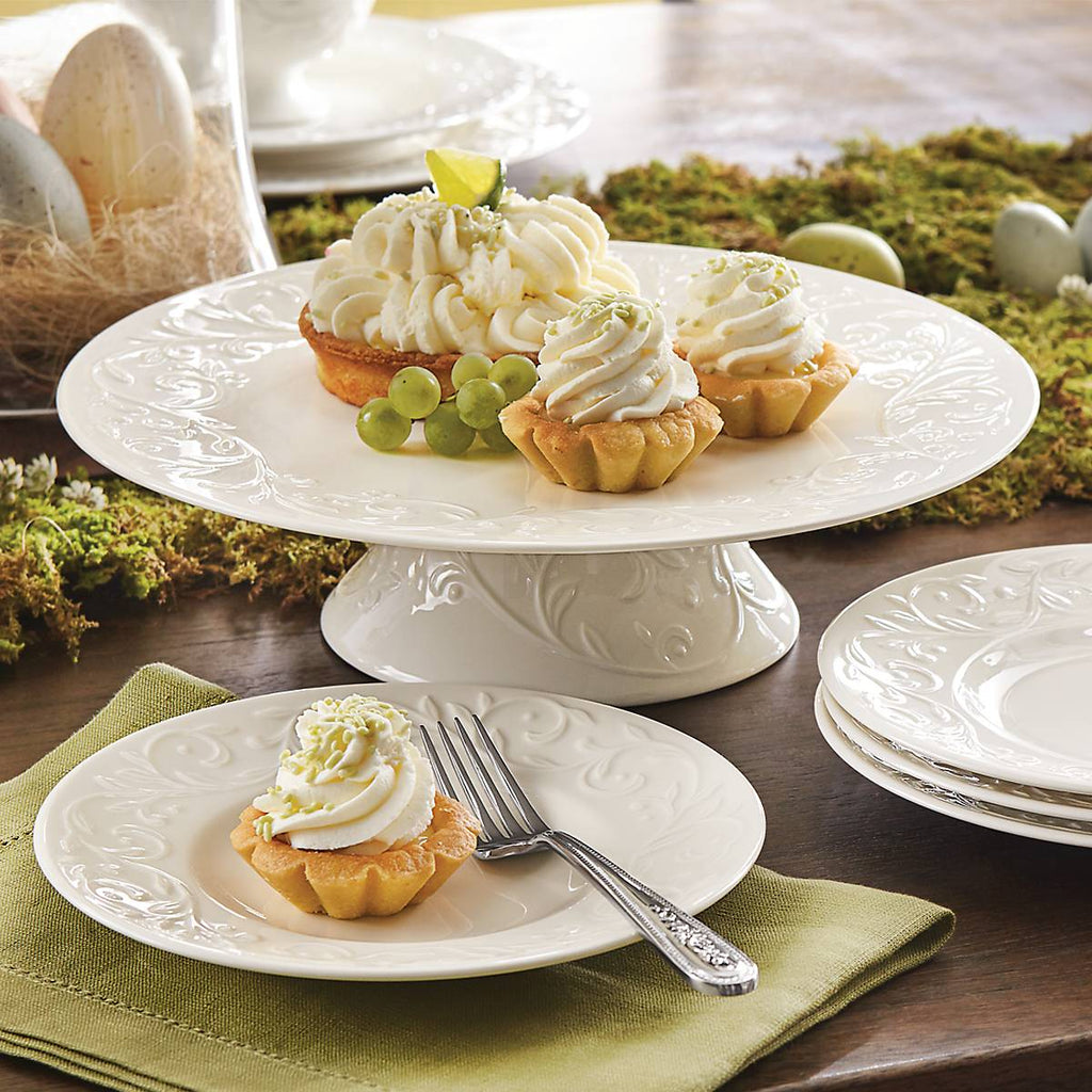 Lenox Opal Innocence Carved 4-Piece Plate Set, porcelain (view 3)
