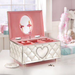 Lenox Childhood Memories Musical Ballerina Jewelry Box, silverplate/stamped steel (view 6)