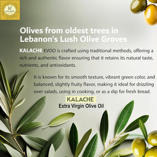 Premium Lebanese Extra Virgin Olive Oil from Koura – 2.85 Liters (96.4 fl oz)