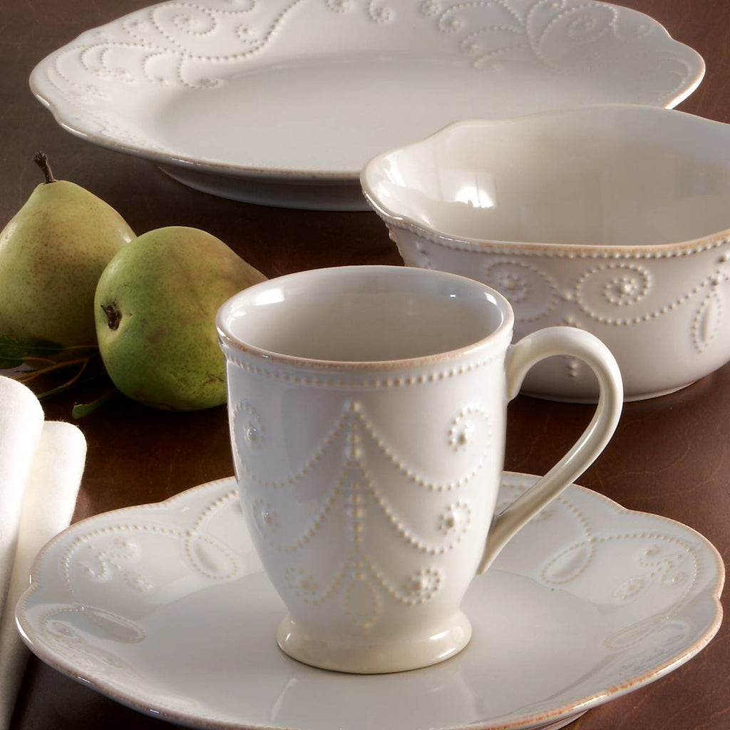 Lenox French Perle White 4-Piece Place Setting, stoneware (view 4)