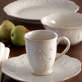 Lenox French Perle White 4-Piece Place Setting, stoneware (view 4)