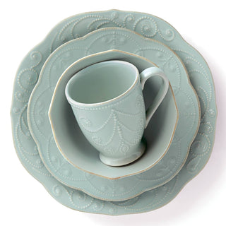 Lenox French Perle Ice Blue 4-Piece Place Setting, stoneware (view 3)