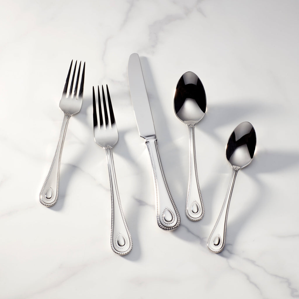 Lenox French Perle 65-Piece Flatware Set, 18/10 stainless steel