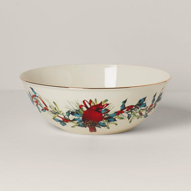 Lenox Winter Greetings Serving Bowl, porcelain