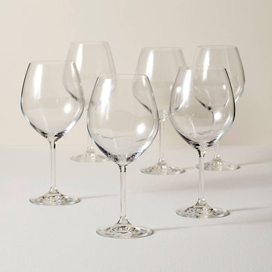 Lenox Tuscany Classics Red Wine Glasses, Set of 6, european glass