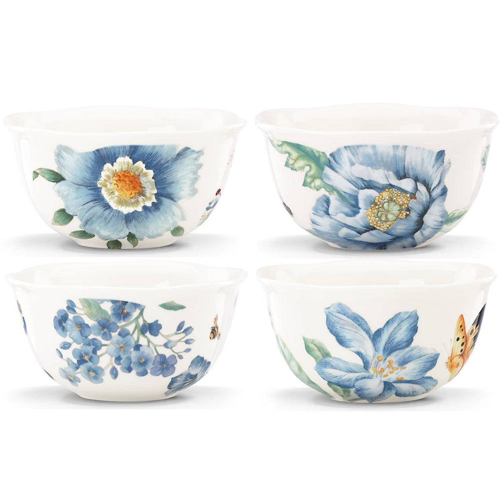 Lenox Butterfly Meadow Blue Dessert Bowls, Set of 4, porcelain (view 2)