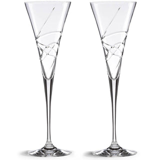 Lenox Adorn Crystal 2-Piece Toasting Flute Set, crystal