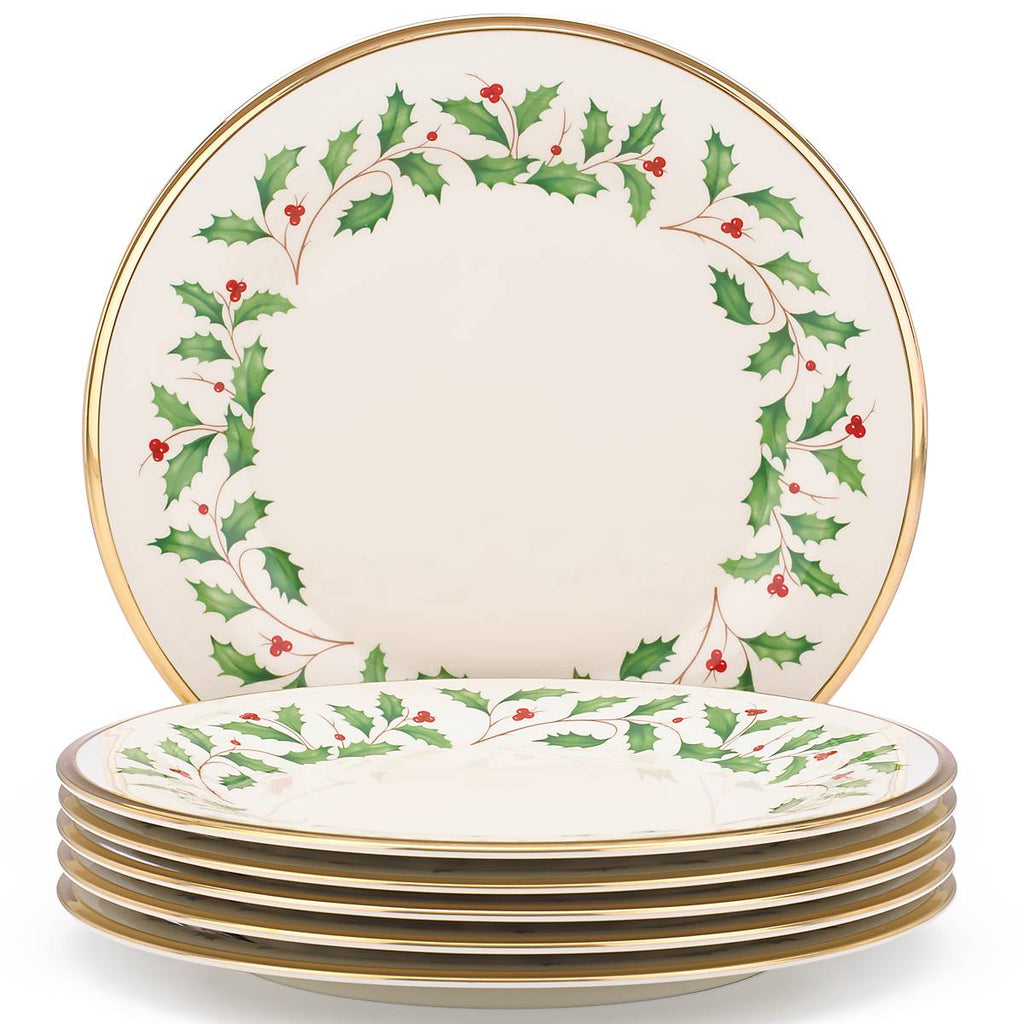 Lenox Holiday Dinner Plates, Set of 6, porcelain (view 8)