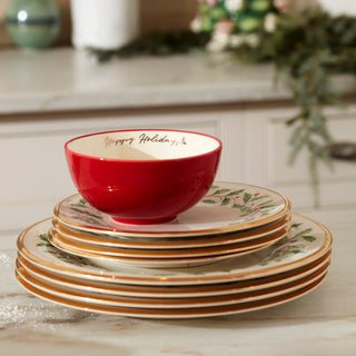 Lenox Holiday Dinner Plates, Set of 6, porcelain (view 6)