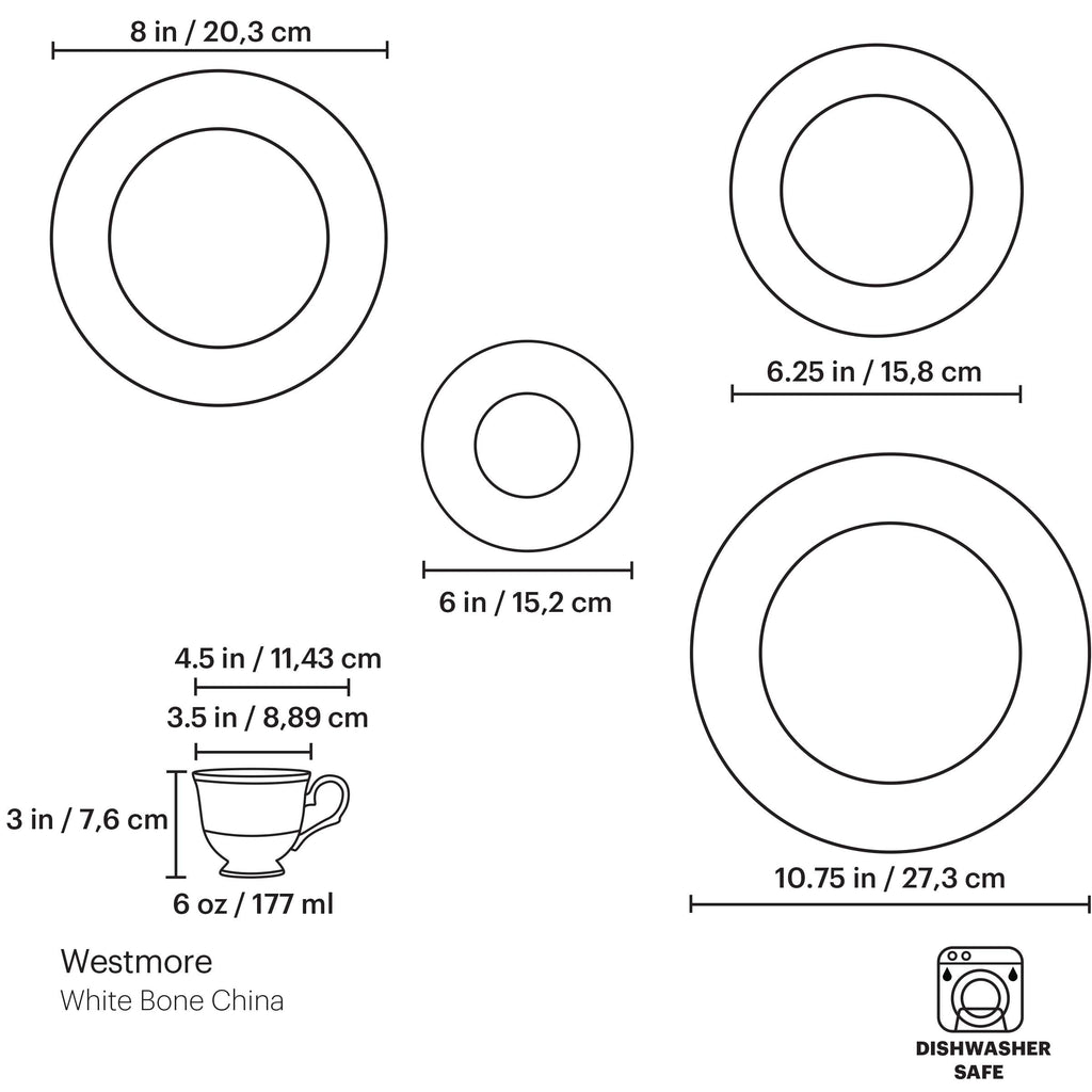 Lenox Westmore 5-Piece Place Setting, bone china (view 9)