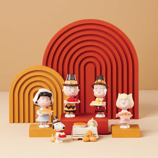 Lenox Peanuts Thanksgiving 6-Piece Figurine Set, porcelain (view 2)